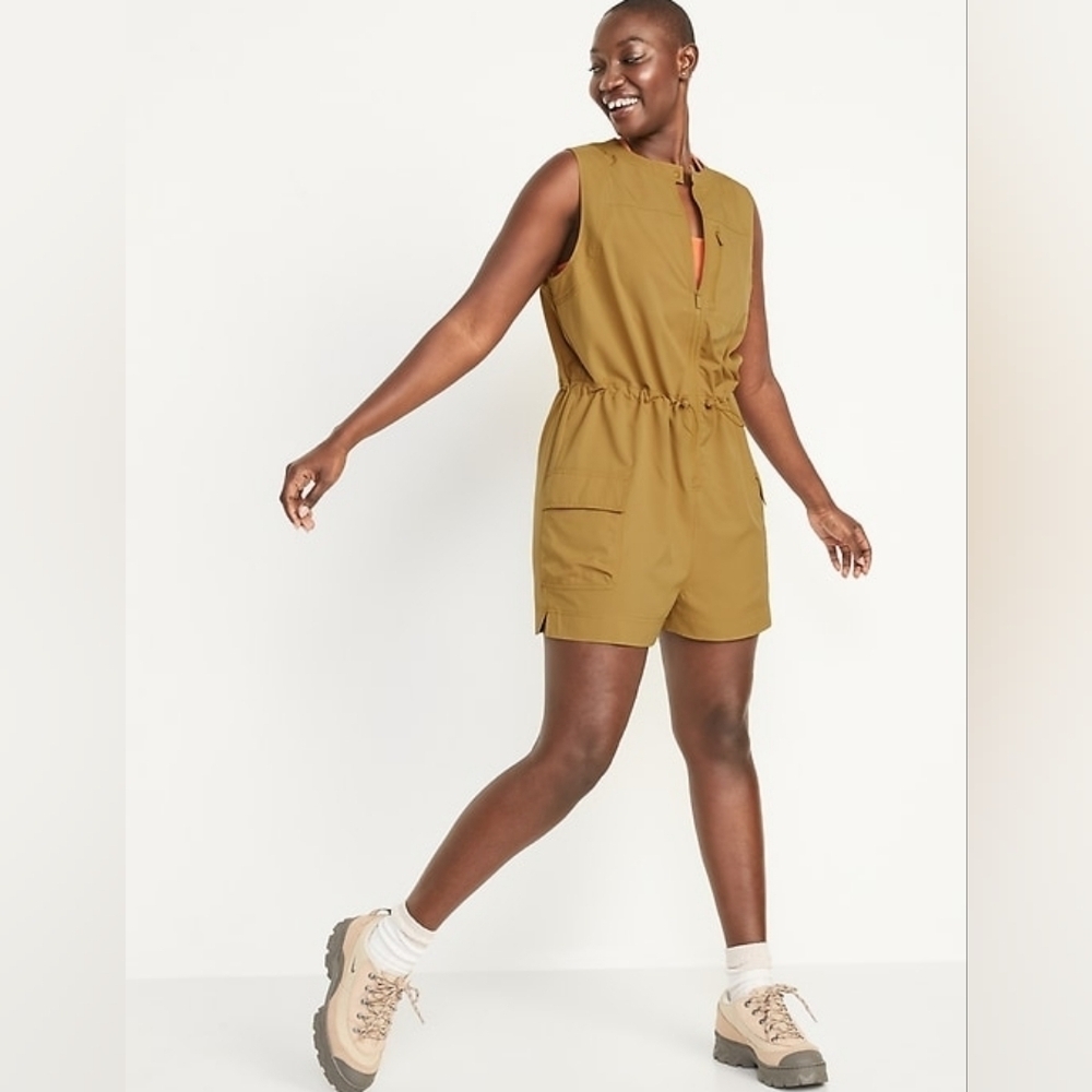 Old Navy Active Tan Short Romper NWOT Size 4X